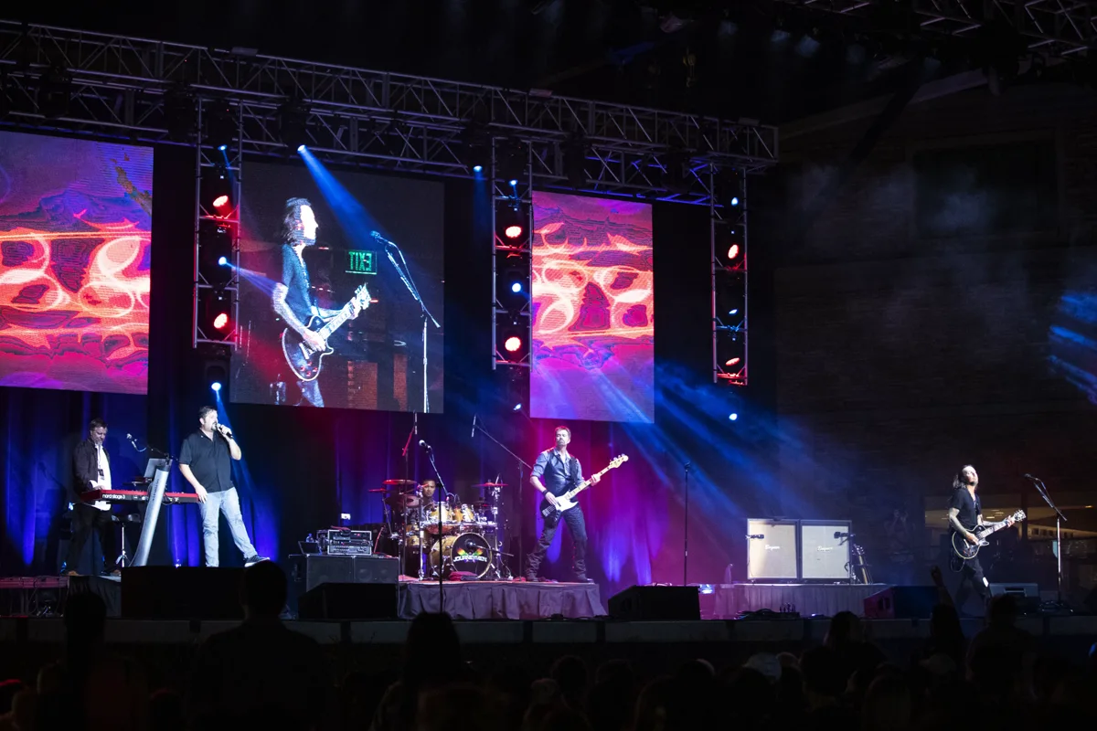 Journeymen performing live
